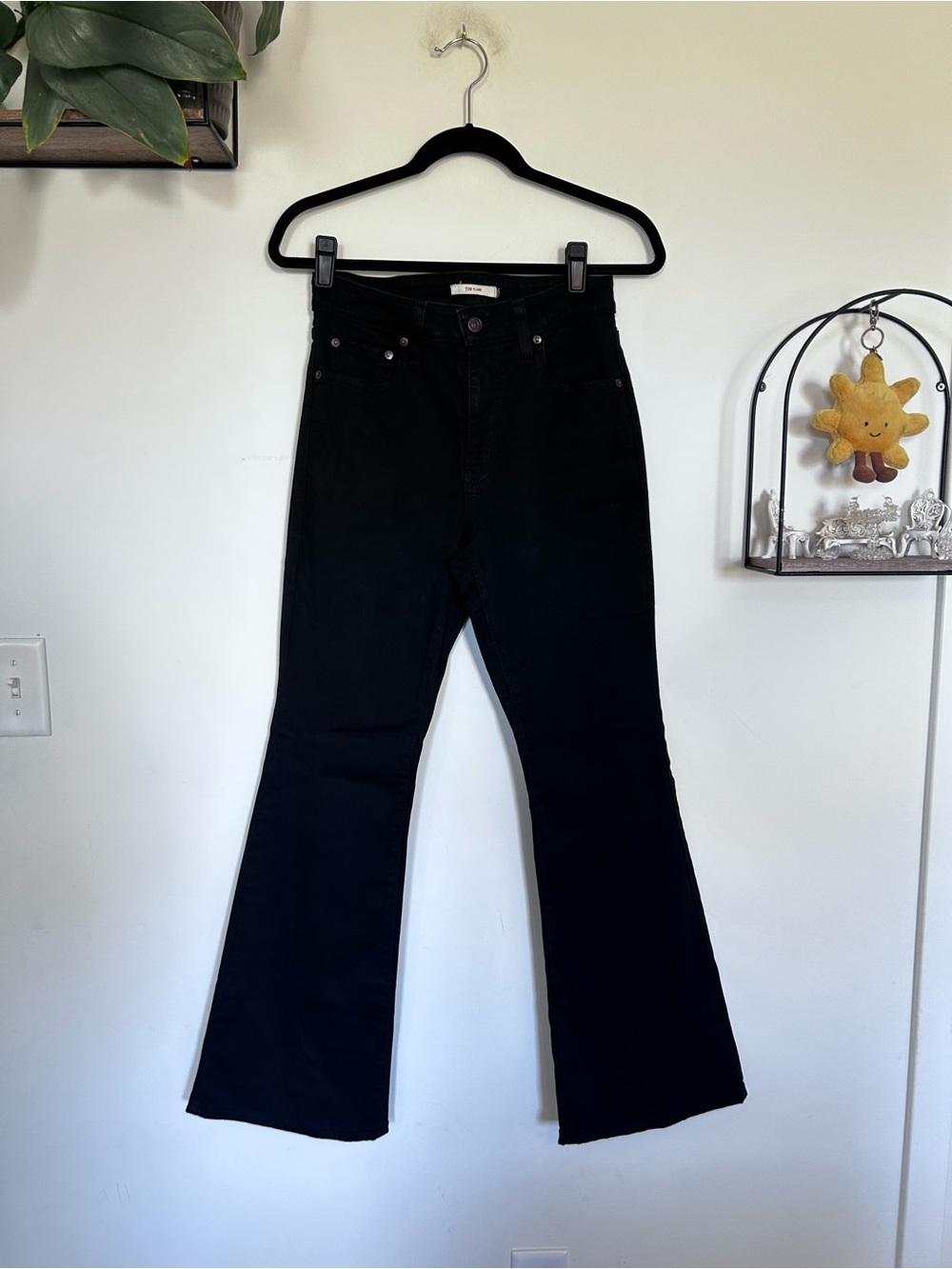 Levi’s 726 Black Flare Denim Jeans